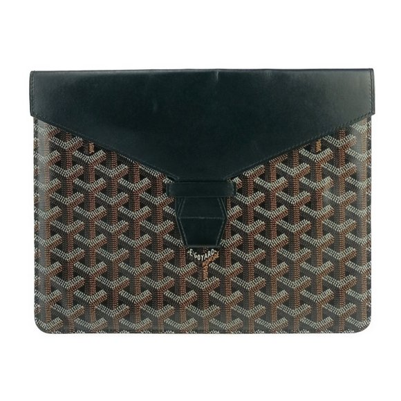 GOYARD Black Leather Clutch Bag - Picture 1 of 9